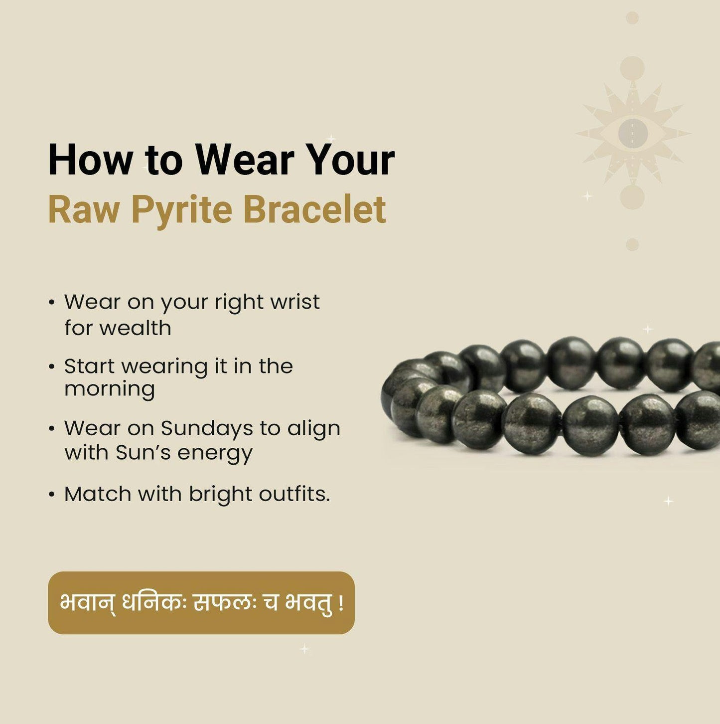 Raw Pyrite Bracelet