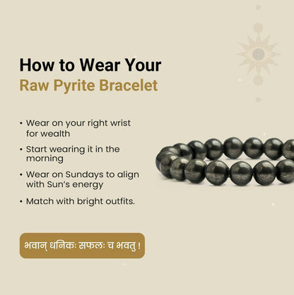 Raw Pyrite Bracelet