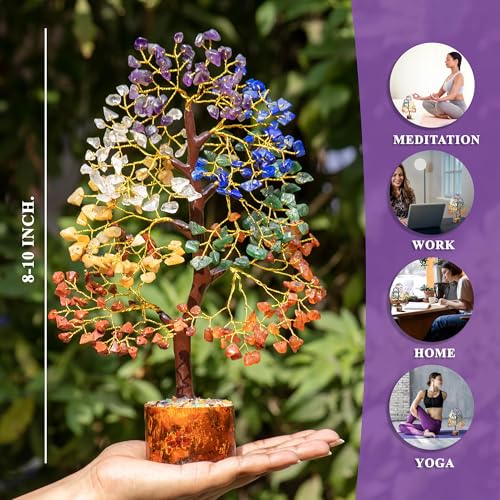 Seven Chakra Natural Crystal Tree