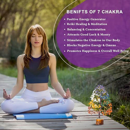 Seven Chakra Natural Crystal Tree